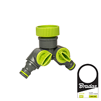 Трійник редукційний з внутрішньою різьбою 
1"/ 3/4" з запірними кранами LIME LINE, LE-2222