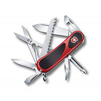 100% SWISS ORIGINAL • Ніж Victorinox EvoGrip Delemont, 2.4913.C (аналог Wenger 1.18.09.821)