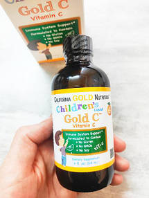 Рідкий вітамін C для дітей, Gold C, California Gold Nutrition, 118 мл (4 рідин та си. унції)