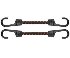 Шнур еластичний гумовий 100см х 2шт. з металевими 
гачками PVC BUNGEE CORD HOOK, BCH2-08100BC-B
