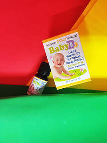 Вітамін D3 в краплях для дітей, Baby Vitamin D3 California Gold Nutrition, 400 МО, 10 мл (0,34 рідин та си. унції)