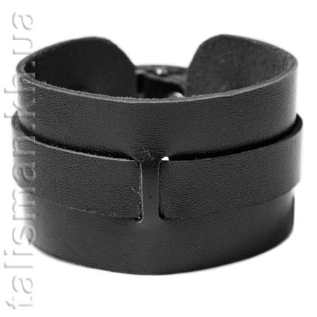 Браслет шкіряний BKB-026 один ремінець з просічкою