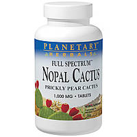 Мексиканский нопал, кактус-опунция полного спектра, Planetary Herbals, 1000 мг, 120 таблеток