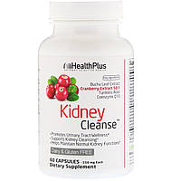 Средство для очищения почек Kidney Cleanse, Health Plus, 550 мг, 60 капсул