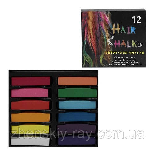 Мелки для волос Hair Chalk 12шт - фото 2 - id-p1355416996