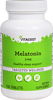 Мелатонін, Vitacost, Melatonin, 3 мг, 100 таблеток