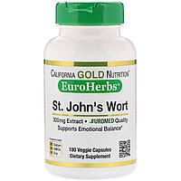 Экстракт зверобоя, EuroHerbs, California Gold Nutrition, 300 мг, 180 капсул