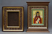 Кіот з різьбленим позолоченим рамою., фото 2