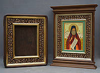 Кіот з різьбленим позолоченим рамою., фото 8
