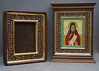 Кіот з різьбленим позолоченим рамою., фото 7