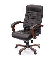 Кресло офисное Атлант, черный, компьютерные кресло на колесах с подлокотниками, EX MB А-Клас
