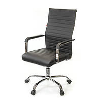 Кресло офисное Кап, черный, эргономичное мягкое компьютерное кресло, FX СН TILT А-Клас