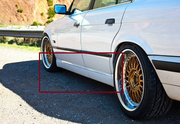 Накладки на пороги БМВ Е34 "М Стиль", BMW E34 Тюнинг, цена 900 грн ...
