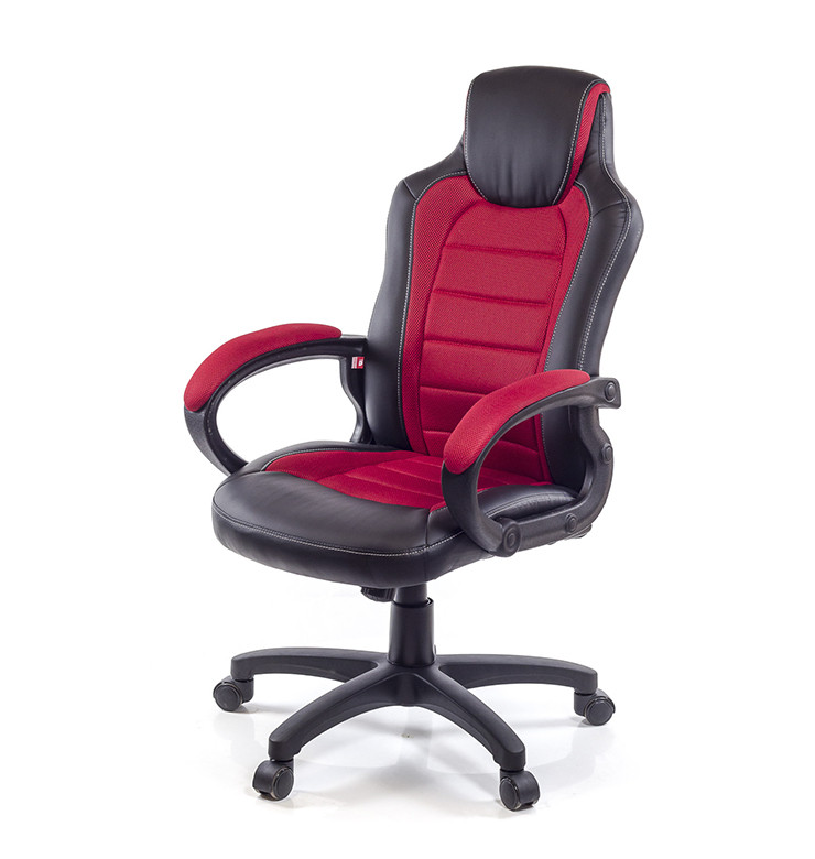 Крісло офісне Астон, червоний, ергономічне м'яке комп'ютерне крісло, W PL TILT А-Клас