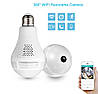 Панорамна WiFi IP-камера лампочка риб'яче око EC75, фото 7