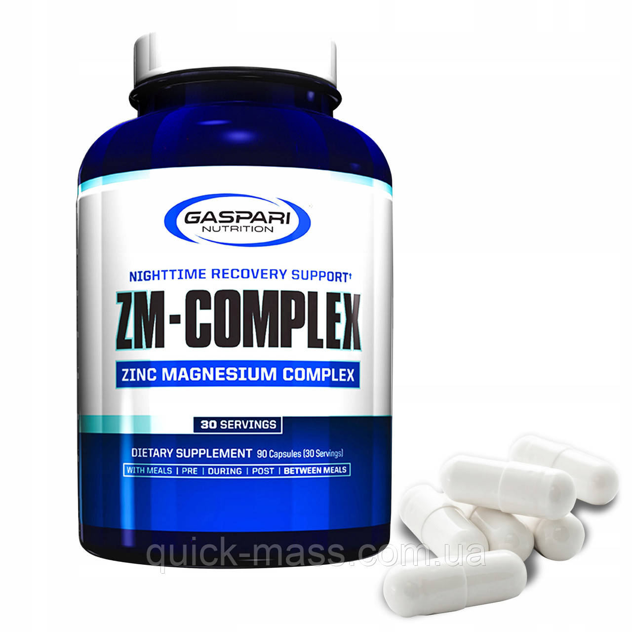 Комплекс вітамінів цинк, магній і вітамін В6 ZMA Gaspari ZM-Complex 90 caps
