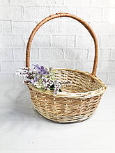Корзина кругла натуральна (3) 32*5*20см