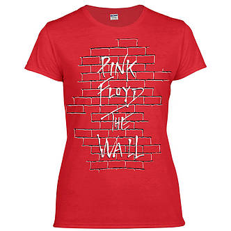 Футболка жіноча PINK FLOYD The Wall червона, фото 3