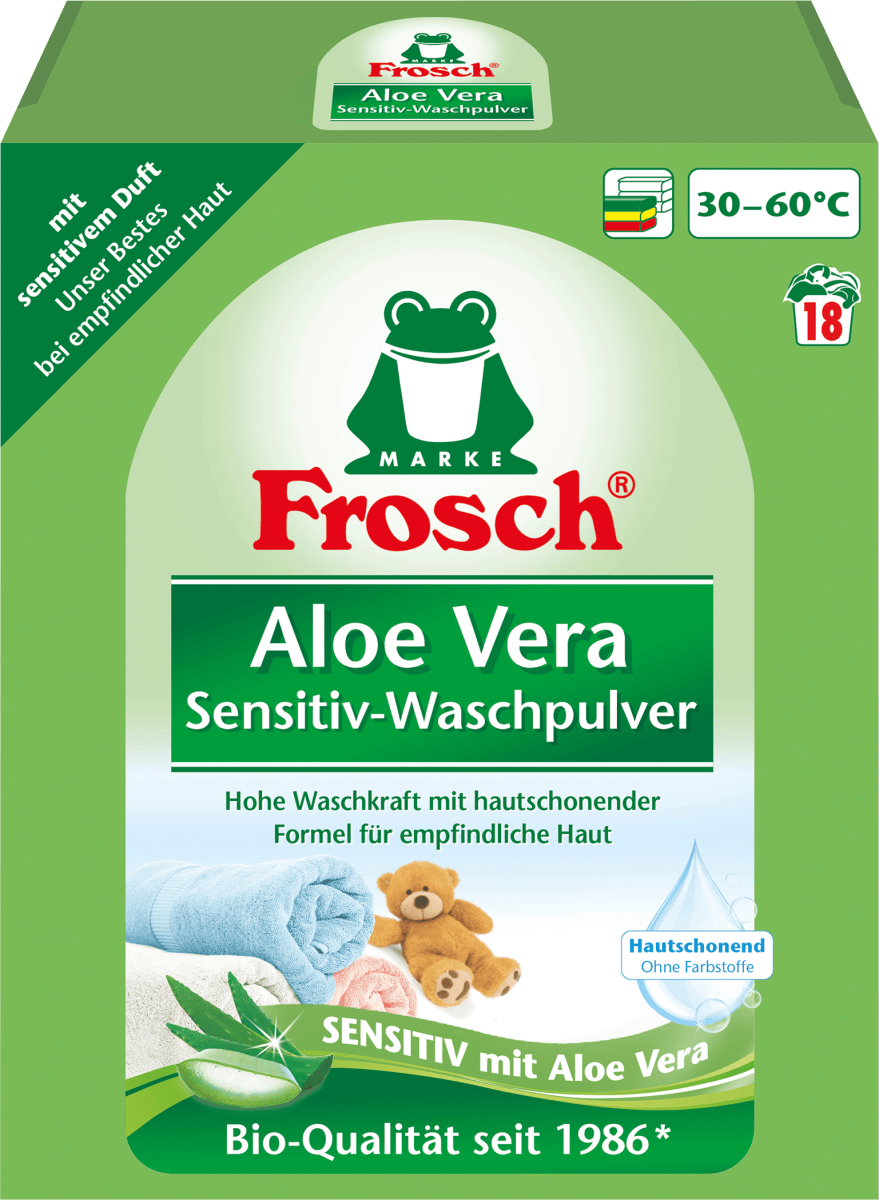 Пральний порошок Frosch Ultra Sensitive Aloe Vera, 1,35 кг