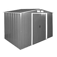 Сарай металевий Duramax ECO (5189) 320x302x196 см сірий з білим пофарбована оцинкована сталь