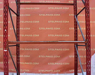 Додаткова траверса до паліодних стелажів 185 см, червона, Б/у