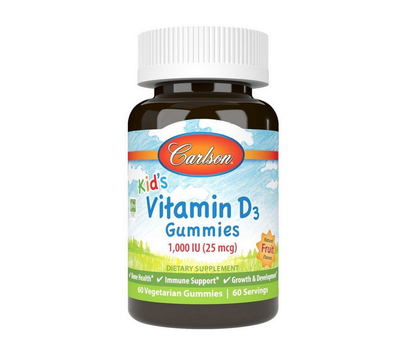 Kid's Vitamin D3 Gummies 1,000 IU (25 mcg) 60 veg gummies