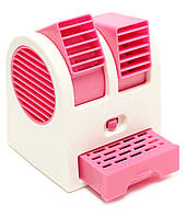Міні-кондиціонер вентилятор Mini Fan UKC HB-168 рожевий