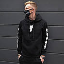 Худі з білим логотипом billie eilish | чорна толстовка біллі айлиш, фото 3