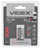 Акумулятор Videx Ni-MH HR03/AAA 1100mAh double blister (2 шт) (4208)