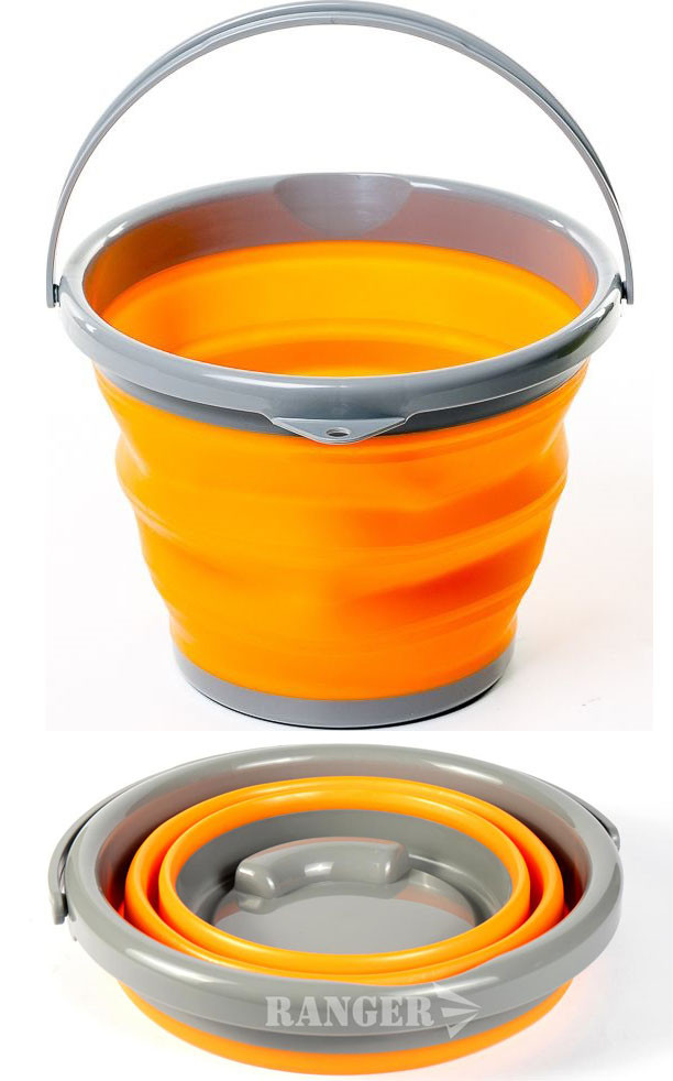 Відро силіконове складане Ranger 5л, фото 1