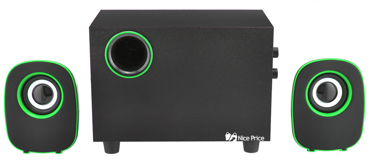 Колонки для ПК компьютера FT-H3 Green (2823)