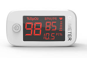 Пульсометр оксиметром на палець (пульсоксиметр) Yimi Life YM101 White