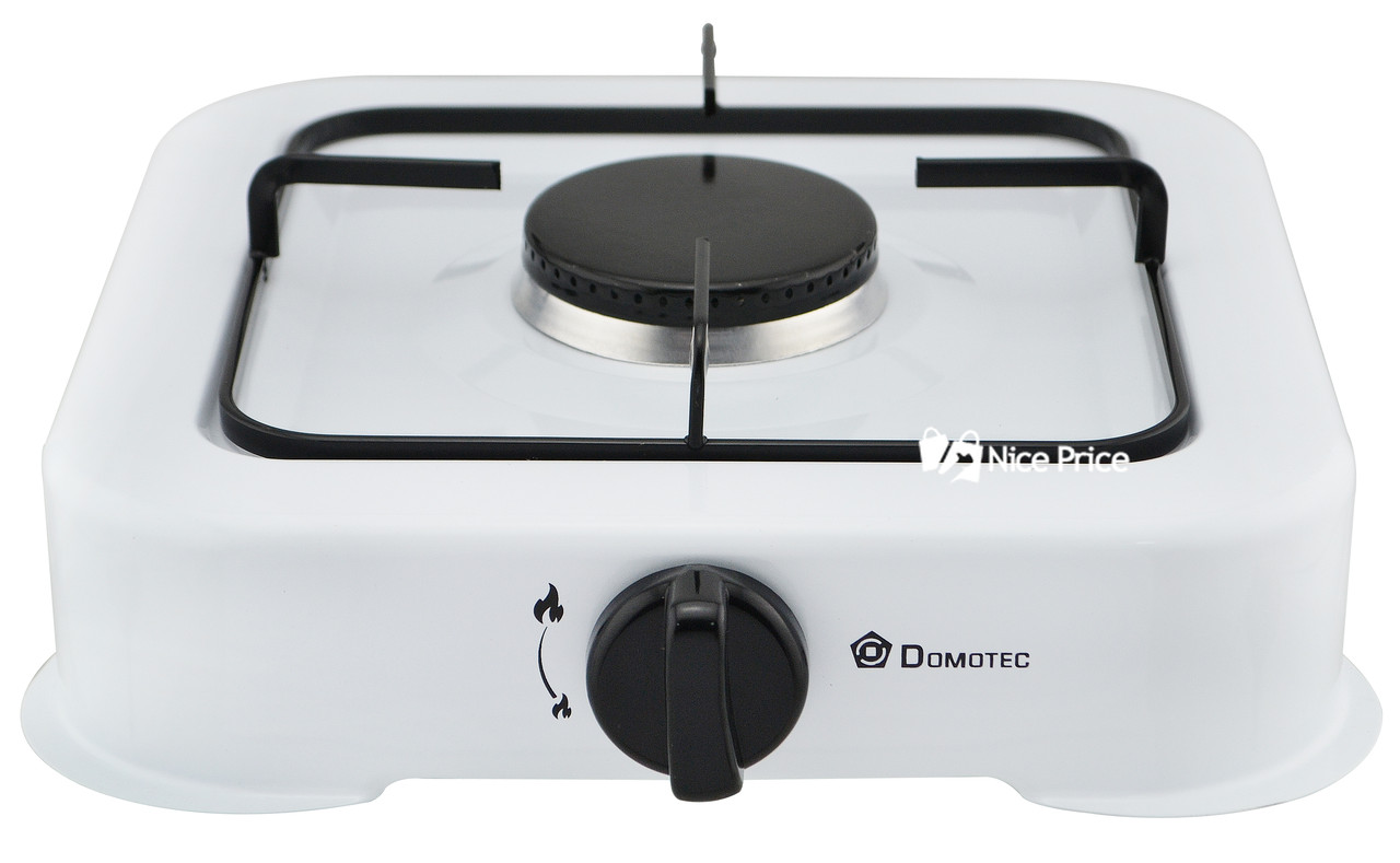 Настольный газовый таганок (плита) Domotec MS 6601 на 1 конфорку White (4062)