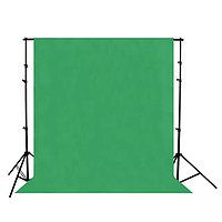 Фотофон коттоновый хромакей зеленый 280 см ×200 см