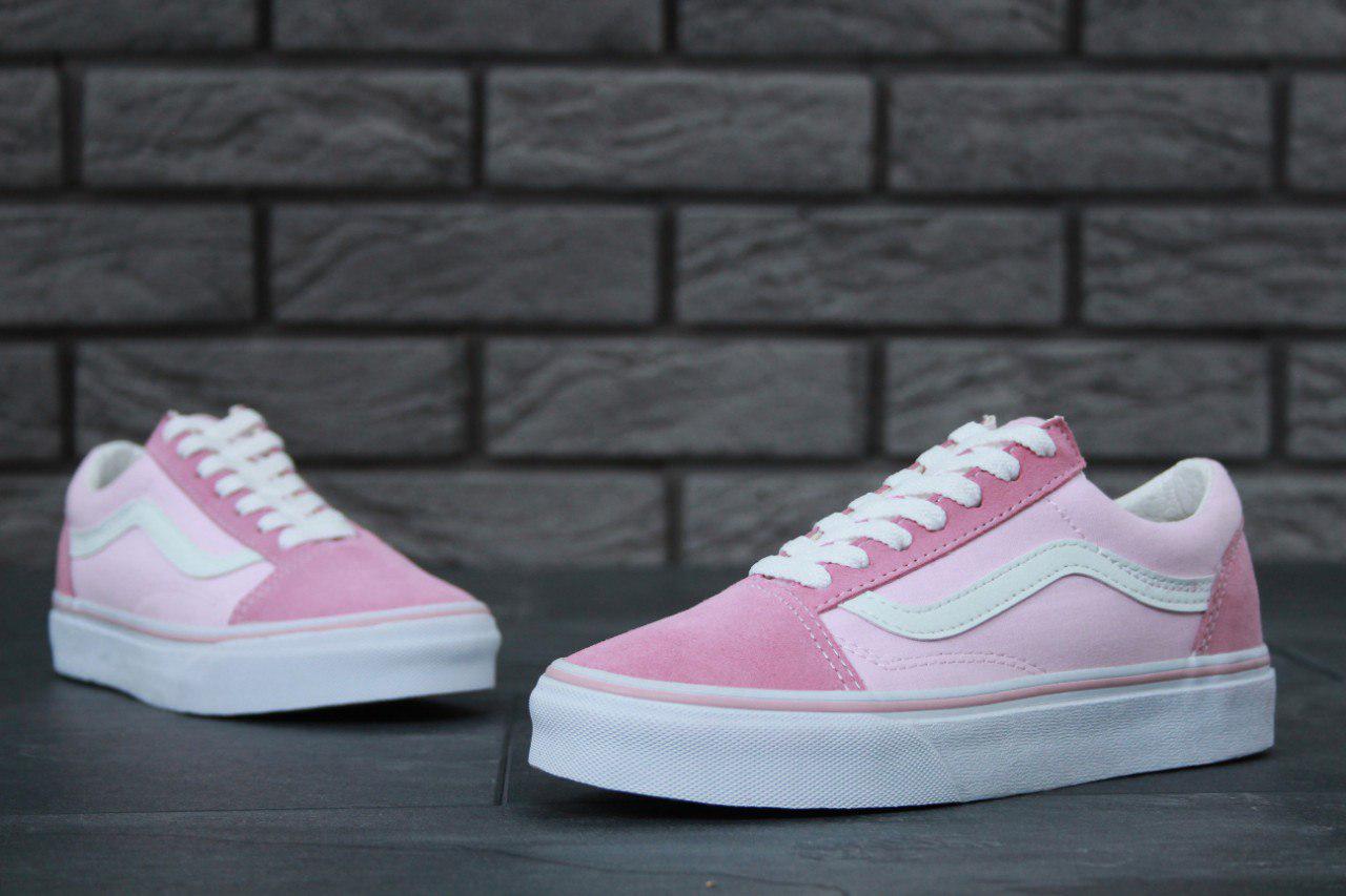 Кеды Ванс Олд Скул розовые Обувь Vans Old Skool Pink для девочек подростков и школьников - фото 6 - id-p1355534456