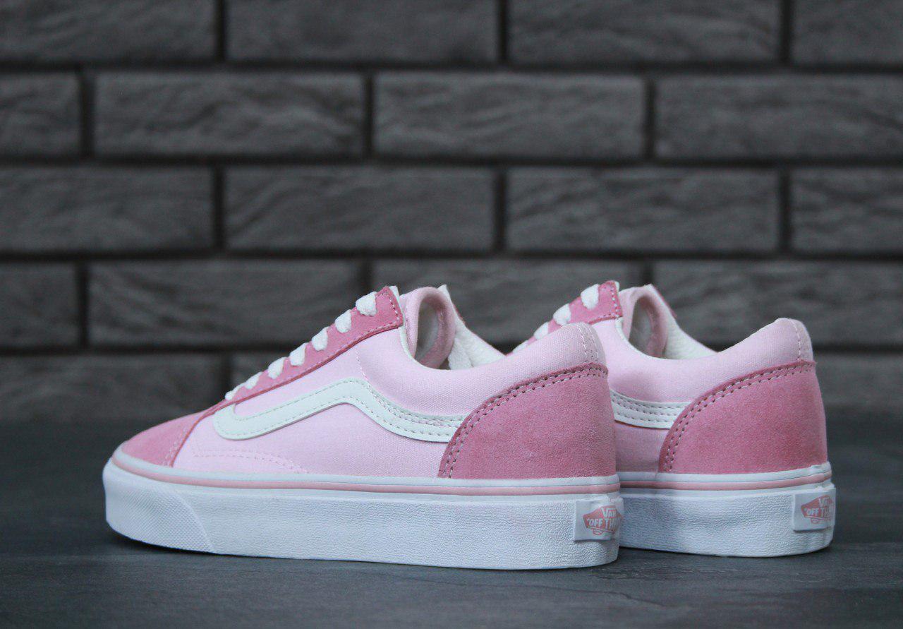 Кеды Ванс Олд Скул розовые Обувь Vans Old Skool Pink для девочек подростков и школьников - фото 8 - id-p1355534456