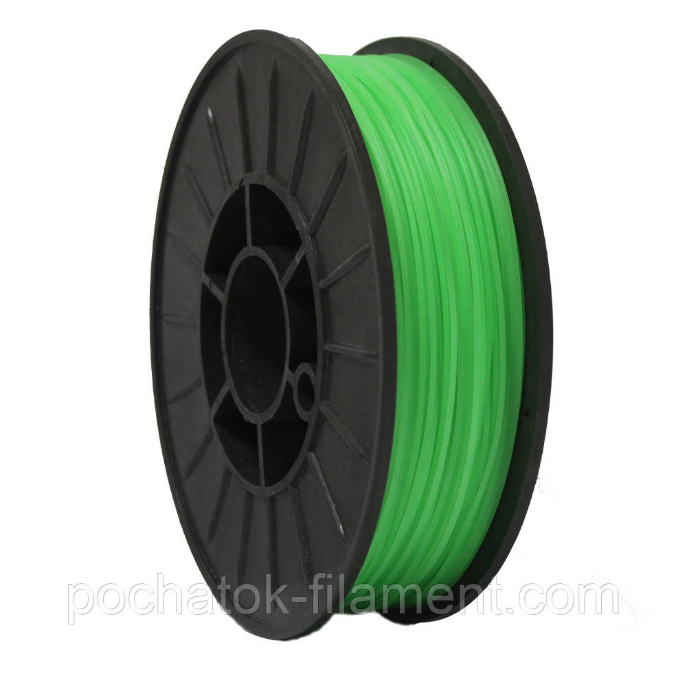 PLA філамент 1,75 мм світло-зелений флуоресцентний — Pochatok Filament, фото 1
