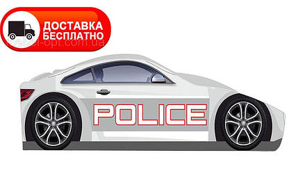 Кровать машина серия "Бренд" Police выбор цвета, для детей и подростков, фото 2