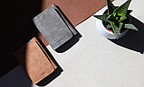 Багатофункціональний міні-гаманець MiniWallet з захистом від зчитування карт світло-коричневий Код-114, фото 3
