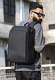 Водонепроникний міський рюкзак Bange з окремим кишенею для ноутбука чорний Код 15-0030, фото 9