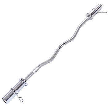 Гриф (l-1,2 м, рук.d-50 мм, гр.d-25 мм,вага 7,3 кг, замок пружин) для штанги Олімпійський W-подібний