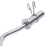 Гриф (l-1,2 м, втул.d-50 мм, гр.d-25 мм, вага 7 кг, замок пружин) для штанги Олімпійський Z-подібний, фото 2