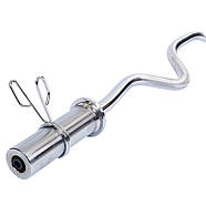 Гриф (l-1,2 м, втул.d-50 мм, гр.d-25 мм, вага 7 кг, замок пружин) для штанги Олімпійський Z-подібний, фото 3