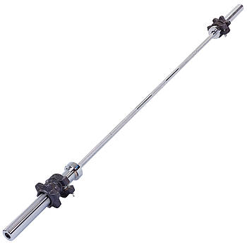 Гриф (l-2,18м. d-50 мм, г.d-28 мм, вага 20 кг, замок гвинтовий) для штанги Олімпійський прямий