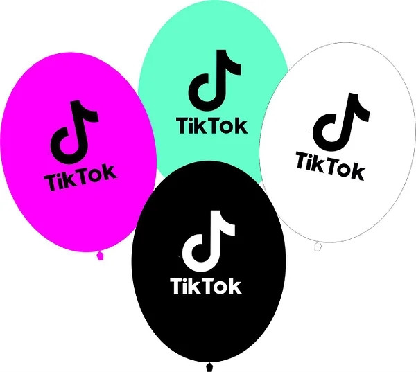 Шар " Тик Ток ( Tik Tok )  ,  26 СМ.