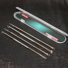 Набір інструментів для чищення особи 4 шт з футляром, фото 3