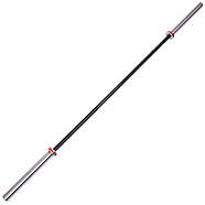 Гриф (l-2,20 м, d-50 мм, гр.d-29мм, 20 кг, навантаження до 680 кг.) штанги Олімпійський професійний для Паверліфтингу, фото 3