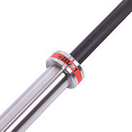 Гриф (l-2,20 м, d-50 мм, гр.d-29мм, 20 кг, навантаження до 680 кг.) штанги Олімпійський професійний для Паверліфтингу, фото 4