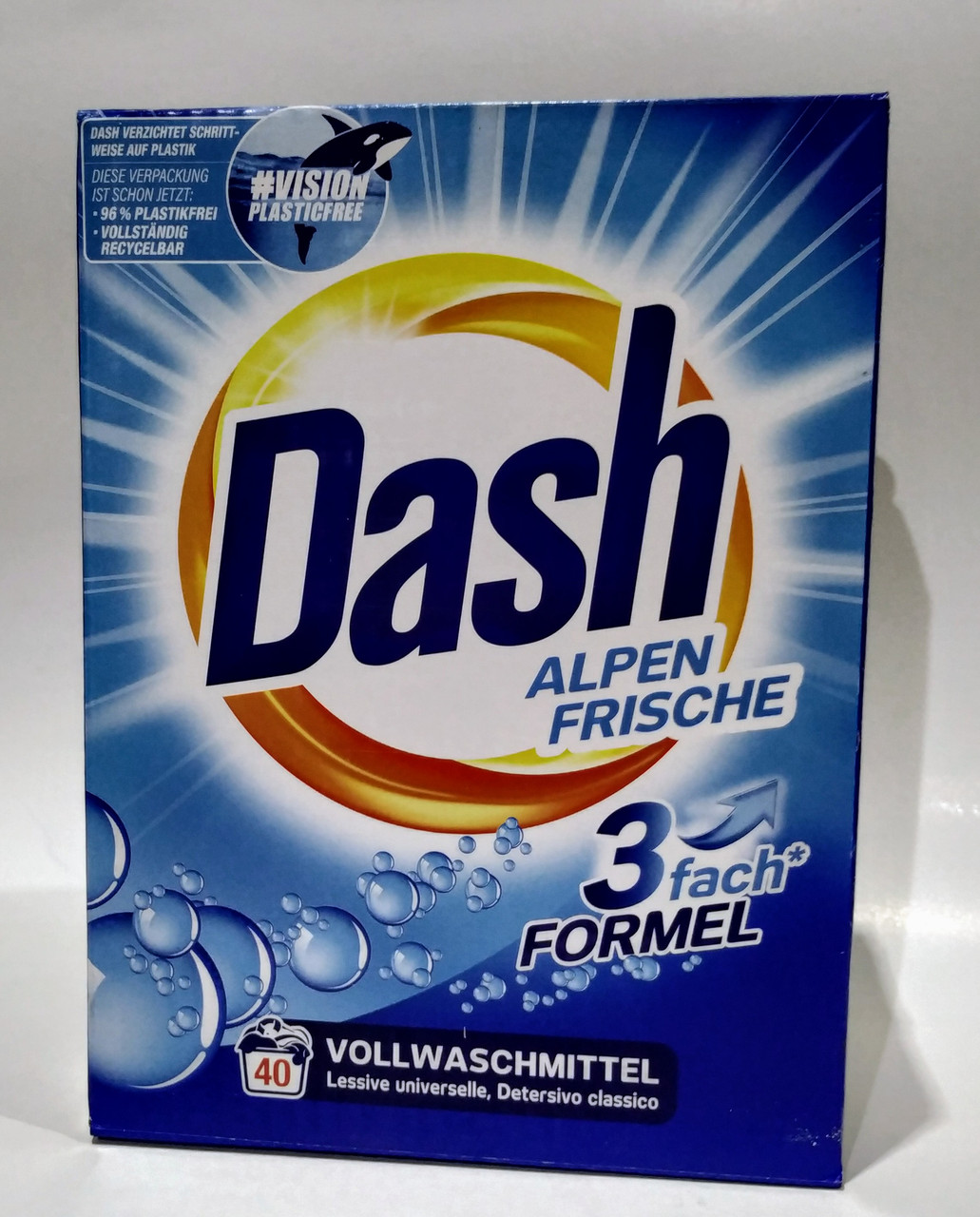 Порошок для прання універсальний Dash Alpen Frische 2.6 кг /40 прань