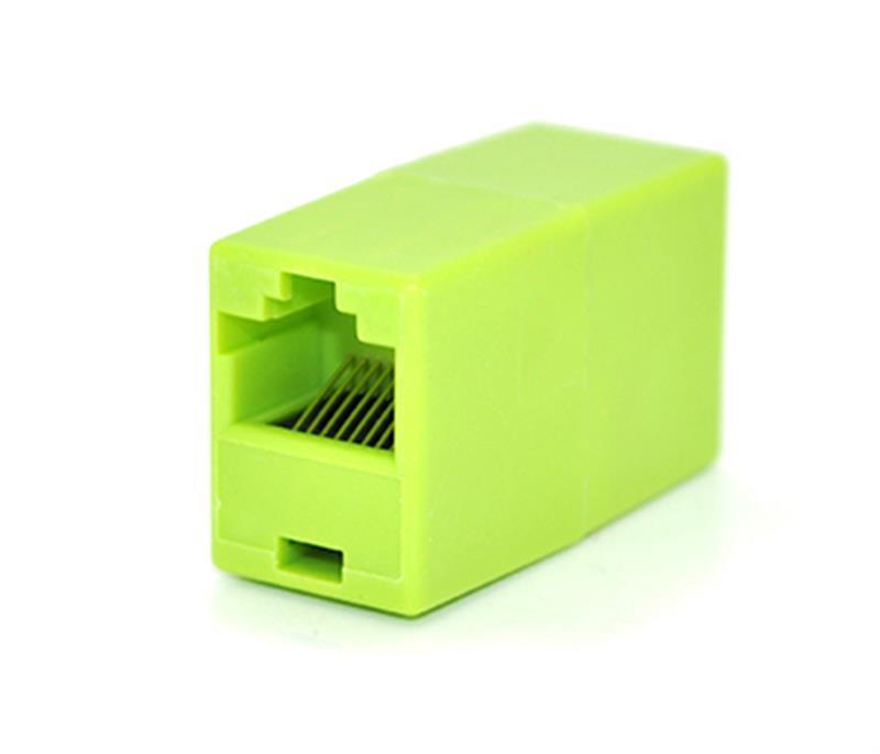 З'єднувач Merlion (2xRJ45-GREEN/06184) RJ45 патч-кордів мамо/мама, зелений